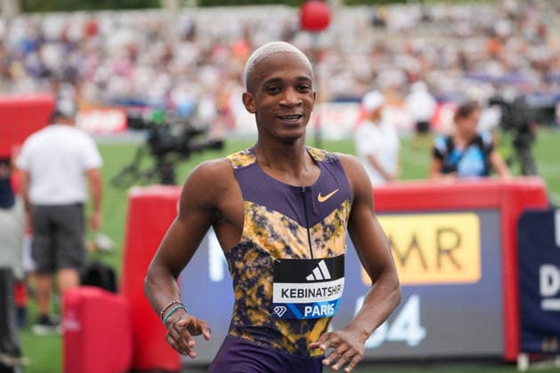 June 28, 2026, Paris, Å½Le-De-France, France: Busang Collen Kebinatshipi of Botswana celebrates after winning the men s 400m final during the Wanda Diamond League Meeting de Paris at Stade Charlo ty. Paris France - ZUMAh209 20260628_zsp_h209_026 Copyright: xAlixHabibx
