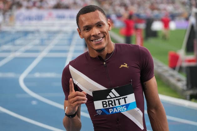 June 28, 2026, Paris, Å½Le-De-France, France: Jamal Britt of the United States competing in the men s 110m hurdles during the Wanda Diamond League Meeting de Paris at Stade Charlo ty. Paris France - ZUMAh209 20260628_zsp_h209_030 Copyright: xAlixHabibx