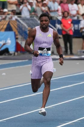 June 28, 2026, Paris, Å½Le-De-France, France: Noah Lyles of the United States competes during the men s 100m final at the Wanda Diamond League Meeting de Paris at Stade Charlo ty. Paris France - ZUMAh209 20260628_zsp_h209_070 Copyright: xAlixHabibx