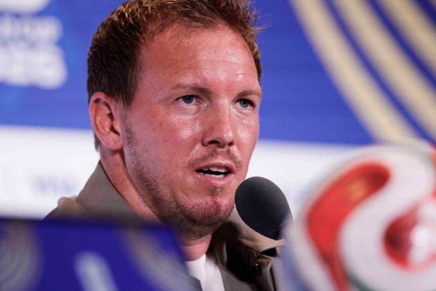 Fußball, FIFA WM 2026, Nationalteam Deutschland, Pressekonferenz FIFA World Cup, WM, Weltmeisterschaft, Fussball 2026 - Germany press conference, PK, Pressekonferenz German National Coach Julian Nagelsmann responds to a question from the news media during a press conference at Boston Stadium near Boston in Foxborough, Massachusetts, USA, 28 June 2026. Germany meets Paraguay on 29 June during the 2026 FIFA World Cup round of 32. FOXBOROUGH MASSACHUSETTS United States  Copyright: xSHAWNxTHEWx