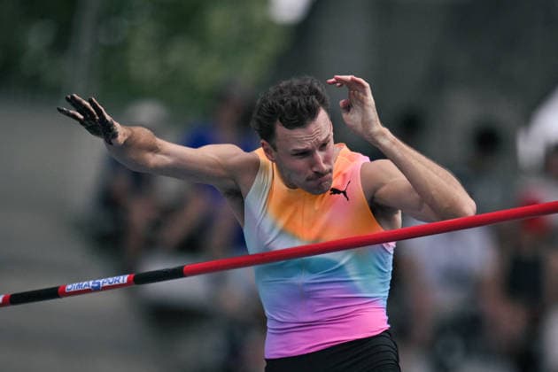 Wanda Diamond League in Paris FA Kurtis Marschall competes during the Wanda Diamond League tournament at the Charlety Stadium in Paris on June 28, 2026. Photo by Firas Abdullah ABACAPRESS.COM Paris Ile-de-France France  Copyright: xAbdullahxFiras ABACAx