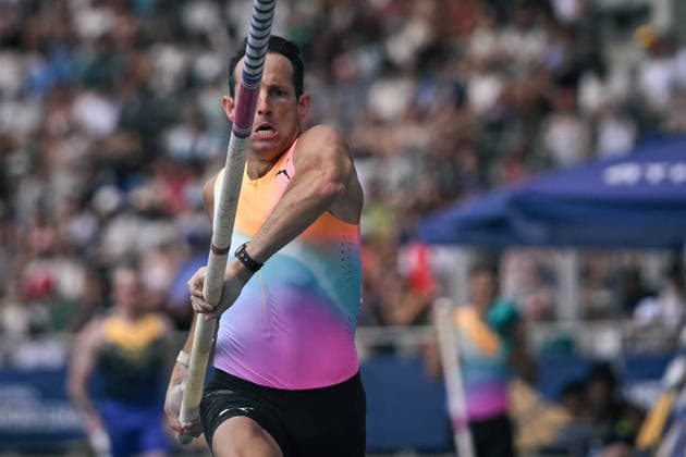 Wanda Diamond League in Paris FA Renaud Lavillenie competes during the Wanda Diamond League tournament at the Charlety Stadium in Paris on June 28, 2026. Photo by Firas Abdullah ABACAPRESS.COM Paris Ile-de-France France  Copyright: xAbdullahxFiras ABACAx