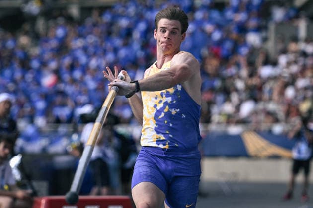 Wanda Diamond League in Paris FA Christopher Nilsen competes during the Wanda Diamond League tournament at the Charlety Stadium in Paris on June 28, 2026. Photo by Firas Abdullah ABACAPRESS.COM Paris Ile-de-France France  Copyright: xAbdullahxFiras ABACAx