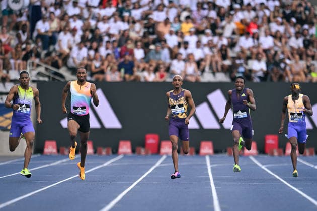 Wanda Diamond League in Paris FA Busang Collen Kebinatshipi competes with athletes during the Wanda Diamond League tournament at the Charlety Stadium in Paris on June 28, 2026. Photo by Firas Abdullah ABACAPRESS.COM Paris Ile-de-France France  Copyright: xAbdullahxFiras ABACAx