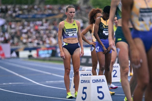Wanda Diamond League in Paris FA Sarah Billings looks on before competing during the Wanda Diamond League tournament at the Charlety Stadium in Paris on June 28, 2026. Photo by Firas Abdullah ABACAPRESS.COM Paris Ile-de-France France  Copyright: xAbdullahxFiras ABACAx