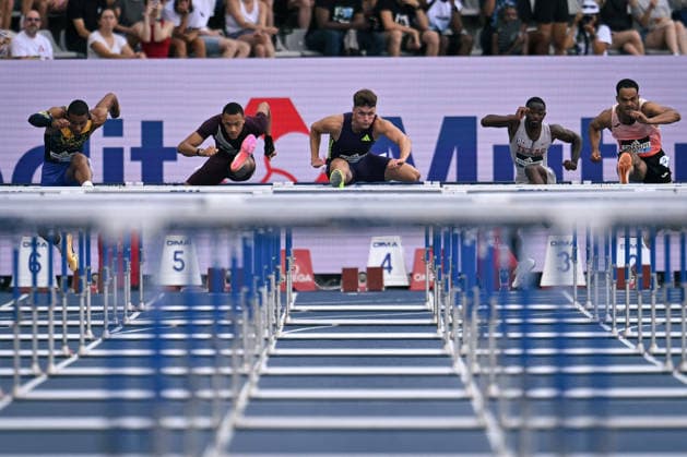 Wanda Diamond League in Paris FA Trey Cunningham competes with athletes during the Wanda Diamond League tournament at the Charlety Stadium in Paris on June 28, 2026. Photo by Firas Abdullah ABACAPRESS.COM Paris Ile-de-France France  Copyright: xAbdullahxFiras ABACAx