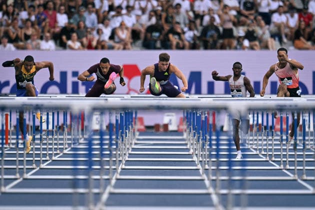 Wanda Diamond League in Paris FA Trey Cunningham competes with athletes during the Wanda Diamond League tournament at the Charlety Stadium in Paris on June 28, 2026. Photo by Firas Abdullah ABACAPRESS.COM Paris Ile-de-France France  Copyright: xAbdullahxFiras ABACAx
