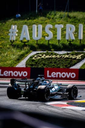 June 28, 2026, Spielberg, Austria: George Russell (GBR) (Mercedes-AMG Petronas F1 Team) competes during the race of the Formula 1 Lenovo Austrian Grand Prix 2026 at the Red Bull Ring. Spielberg Austria - ZUMAs197 20260628_aaa_s197_178 Copyright: xLucaxMartinix