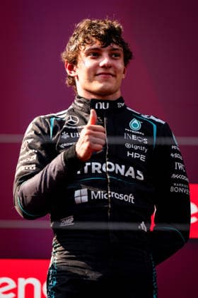 June 28, 2026, Spielberg, Austria: Andrea Kimi Antonelli (ITA) (Mercedes-AMG Petronas F1 Team) on the podium of the Formula 1 Lenovo Austrian Grand Prix 2026 at the Red Bull Ring. Spielberg Austria - ZUMAs197 20260628_aaa_s197_186 Copyright: xLucaxMartinix