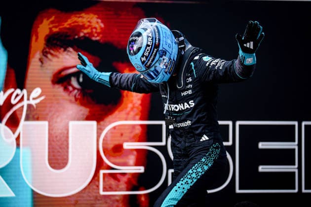 June 28, 2026, Spielberg, Austria: George Russell (GBR) (Mercedes-AMG Petronas F1 Team) in parc fermÃˆ after the race of the Formula 1 Lenovo Austrian Grand Prix 2026 at the Red Bull Ring. Spielberg Austria - ZUMAs197 20260628_aaa_s197_188 Copyright: xLucaxMartinix