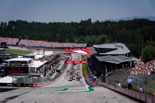 June 28, 2026, Spielberg, Austria: Race Start of the Formula 1 Lenovo Austrian Grand Prix 2026 at the Red Bull Ring. Spielberg Austria - ZUMAs197 20260628_aaa_s197_204 Copyright: xLucaxMartinix