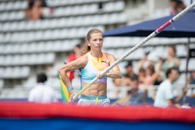 Wanda Diamond League - Meeting Of Paris Emily Grove of Australia warms up for the women s pole vault during the Meeting of Paris, part of the Wanda Diamond League, at Stade Charlety in Paris, France, on June 28, 2026. Paris Paris France  Copyright: xWalterxCunhax originalFilename:cunhacarvalho-notitle260628_npJr8.jpg