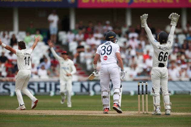 England v New Zealand, International Test Match 2026 England s Jamie Smith survives an LBW shout from New Zealand s Nathan Smith during Last Day of the Rothesay International Test Match 2026 match between England and New Zealand at Trent Bridge, Nottingham, UK on 29 June 2026. Nottingham Trent Bridge Nottinghamshire UK Editorial use only , Copyright: xJohnxMallettx PSI-24436-0022