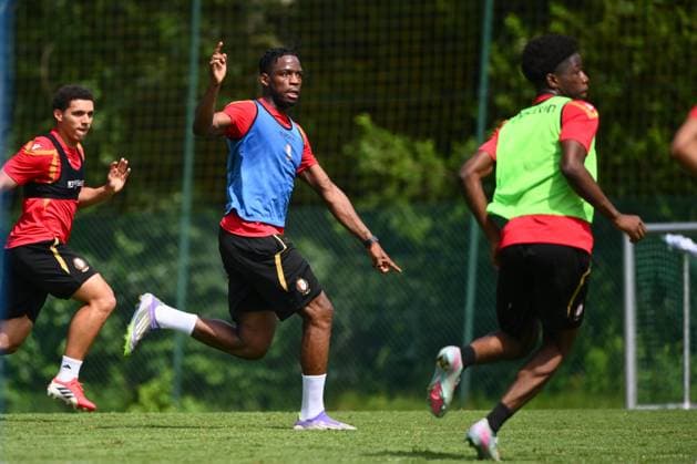 Standard de Liege Jupiler Pro League Media Activities 29 06 2026 LIEGE, BELGIUM - JUNE 29 : Nsimba Bruny forward of Standard de Liege pictured during the first training session in preparation for the start of the Jupiler Pro League new season on June 29, 2026 in Liege, Belgium, 29 06 2026 Liege Belgium  Copyright: xVincentxKalutx