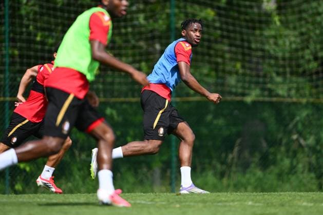 Standard de Liege Jupiler Pro League Media Activities 29 06 2026 LIEGE, BELGIUM - JUNE 29 : Nsimba Bruny forward of Standard de Liege pictured during the first training session in preparation for the start of the Jupiler Pro League new season on June 29, 2026 in Liege, Belgium, 29 06 2026 Liege Belgium  Copyright: xVincentxKalutx