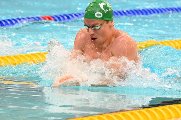 Natation : Championnat de France Natation - Saint Etienne - 29 06 2026 Leon MARCHAND 200 Breaststroke Men during the French Swimming Championships 2026, in Saint-Etienne Raymond Sommet swimming pool, in France, on June 29, 2026. SAINT ETIENNEFrance  Copyright: xMouradxAllilix