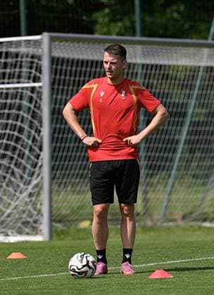 Standard s Dimitri Lavalee pictured during a training session of Belgian first division soccer team Standard de Liege, on Monday 29 June 2026 in Liege, in preparation of the upcoming 2026-2027 Belgian first division soccer season. JOHNxTHYS  x179849341x