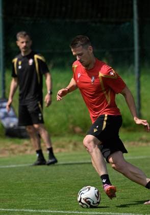 Standard s Dimitri Lavalee pictured during a training session of Belgian first division soccer team Standard de Liege, on Monday 29 June 2026 in Liege, in preparation of the upcoming 2026-2027 Belgian first division soccer season. JOHNxTHYS  x179849539x