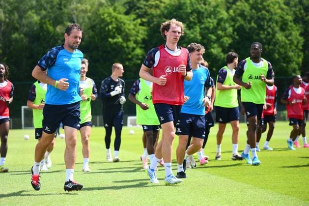 OH LEUVEN - FIRST TRAINING SESSION 2026-2027 OUD-HEVERLEE, BELGIUM - JUNE 29 : during the first training Session of OH Leuven prior the 2026-2027 Jupiler Pro League Season. on June 29, 2026 in Oud HEverlee, Belgium, 29 06 2026 Oud-Heverlee Belgium  Copyright: xGvgx