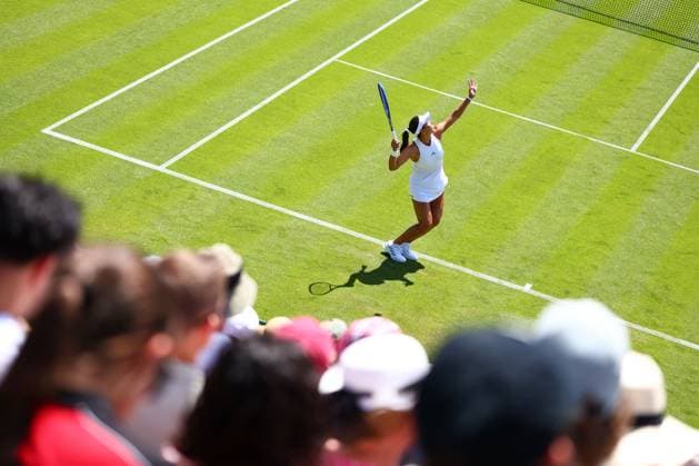 Jessica Pegula during her first round match Wimbledon Tennis Championships, Day 1, The All England Lawn Tennis and Croquet Club, London, UK - 29 Jun 2026London The All England Lawn Tennis and United Kingdom  Copyright: xJamesxMarsh Shutterstockx 16964101e