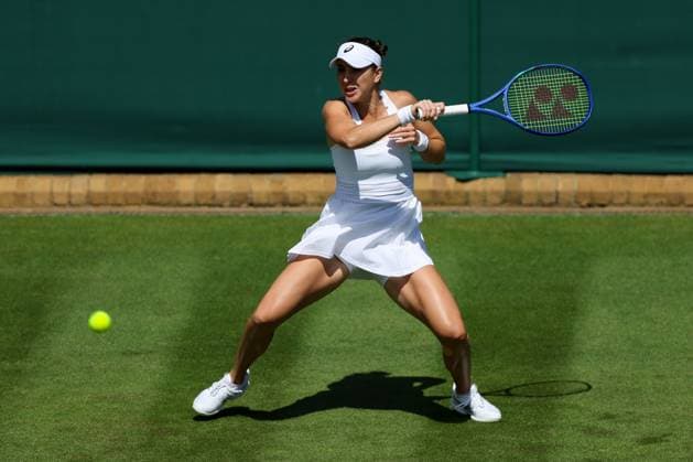 Belinda Bencic during her first round match Wimbledon Tennis Championships, Day 1, The All England Lawn Tennis and Croquet Club, London, UK - 29 Jun 2026London The All England Lawn Tennis and United Kingdom  Copyright: xKieranxMcManus Shutterstockx 16964107h