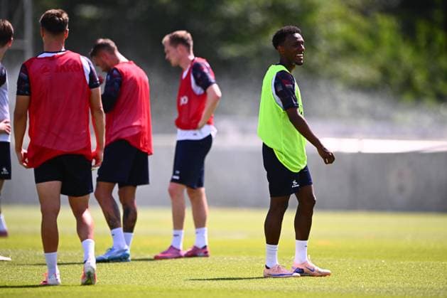 OH LEUVEN - FIRST TRAINING SESSION 2026-2027 OUD-HEVERLEE, BELGIUM - JUNE 29 : during the first training Session of OH Leuven prior the 2026-2027 Jupiler Pro League Season. on June 29, 2026 in Oud HEverlee, Belgium, 29 06 2026 Oud-Heverlee Belgium  Copyright: xGvgx