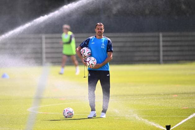 OH LEUVEN - FIRST TRAINING SESSION 2026-2027 OUD-HEVERLEE, BELGIUM - JUNE 29 : TIMMY SIMONS during the first training Session of OH Leuven prior the 2026-2027 Jupiler Pro League Season. on June 29, 2026 in Oud HEverlee, Belgium, 29 06 2026 Oud-Heverlee Belgium  Copyright: xGvgx