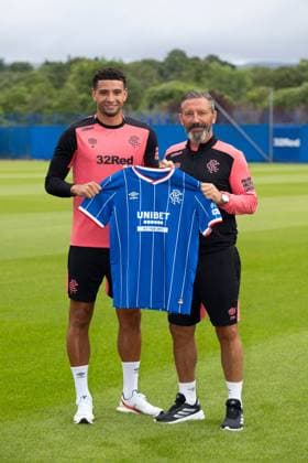 Rangers manager Derek McInnes with new signing Ben Godfrey. Rangers Signing - The Rangers Training Centre, Glasgow, Lanarkshire, Scotland, UK - 29 Jun 2026Glasgow The Rangers Training Centre Lanarkshire United Kingdom EDITORIAL USE ONLY  Copyright: xO Rourke RangersxFC Shutterstockx 16968455k