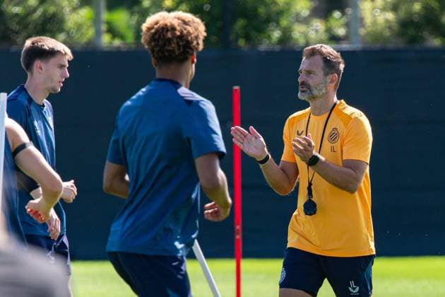 Club s head coach Ivan Leko pictured during a training session of Belgian first division soccer team Club Brugge, on Monday 29 June 2026 in Brugge, in preparation of the upcoming 2026-2027 Belgian first division soccer season. KURTxDESPLENTER  x179852780x