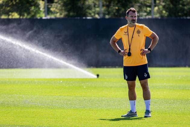 Club s head coach Ivan Leko pictured during a training session of Belgian first division soccer team Club Brugge, on Monday 29 June 2026 in Brugge, in preparation of the upcoming 2026-2027 Belgian first division soccer season. KURTxDESPLENTER  x179852783x