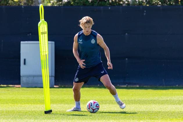 Club s Cisse Sandra pictured in action during a training session of Belgian first division soccer team Club Brugge, on Monday 29 June 2026 in Brugge, in preparation of the upcoming 2026-2027 Belgian first division soccer season. KURTxDESPLENTER  x179852924x