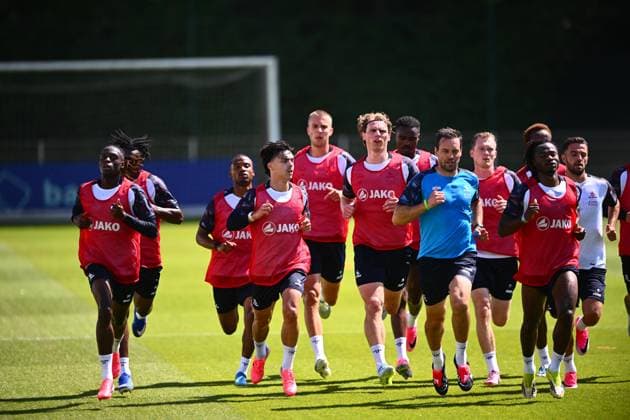 OH LEUVEN - FIRST TRAINING SESSION 2026-2027 OUD-HEVERLEE, BELGIUM - JUNE 29 : during the first training Session of OH Leuven prior the 2026-2027 Jupiler Pro League Season. on June 29, 2026 in Oud HEverlee, Belgium, 29 06 2026 Oud-Heverlee Belgium  Copyright: xGvgx