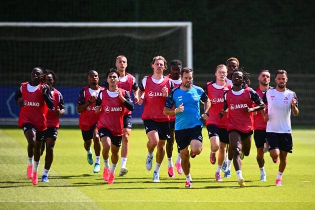 OH LEUVEN - FIRST TRAINING SESSION 2026-2027 OUD-HEVERLEE, BELGIUM - JUNE 29 : during the first training Session of OH Leuven prior the 2026-2027 Jupiler Pro League Season. on June 29, 2026 in Oud HEverlee, Belgium, 29 06 2026 Oud-Heverlee Belgium  Copyright: xGvgx