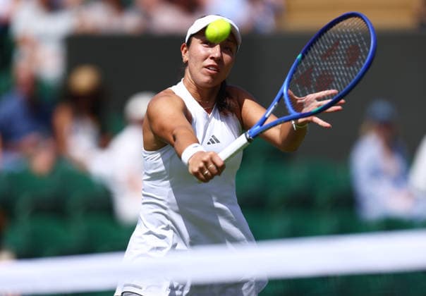 Wimbledon Championships 2026, Day One, AELTC Wimbledon, London, UK - 29 06 2026 Jessica Pegula (USA) in action during her first round match against Darja Vidmanova (CZE) in the 2026 Wimbledon Championships at the AELTC London London AELTC Wimbledon London GBR, UK NEWSPAPERS OUT Copyright: xMarkxGreenwoodx