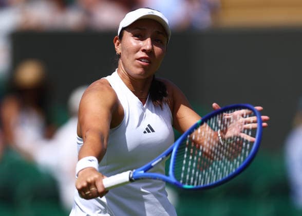Wimbledon Championships 2026, Day One, AELTC Wimbledon, London, UK - 29 06 2026 Jessica Pegula (USA) in action during her first round match against Darja Vidmanova (CZE) in the 2026 Wimbledon Championships at the AELTC London London AELTC Wimbledon London GBR, UK NEWSPAPERS OUT Copyright: xMarkxGreenwoodx
