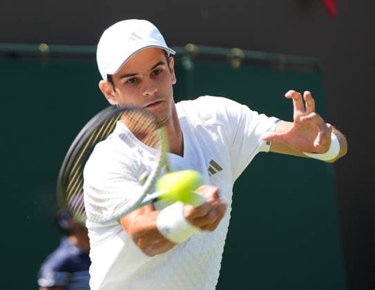 Tennis - 2026 Wimbledon Championships - Day One (Week One) - All England Lawn Tennis & Croquet Club, London - Monday 29th June 2026 Men™s Singles, First Round: Rafael Jodar (ESP) vs. Felix Gill (GBR) Rafael Jodar (ESP) COLORSPORT ANDREW COWIE 
