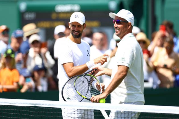 Novak Djokovic practising on Court 11 Wimbledon Tennis Championships, Day 1, The All England Lawn Tennis and Croquet Club, London, UK - 29 Jun 2026London The All England Lawn Tennis and United Kingdom  Copyright: xJamesxMarsh Shutterstockx 16964101ab
