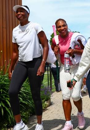 Venus Williams and Serena Williams after practice Wimbledon Tennis Championships, Day 1, The All England Lawn Tennis and Croquet Club, London, UK - 29 Jun 2026London The All England Lawn Tennis and United Kingdom  Copyright: xJamesxMarsh Shutterstockx 16964101ad