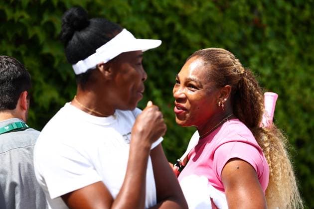 Venus Williams and Serena Williams after practice Wimbledon Tennis Championships, Day 1, The All England Lawn Tennis and Croquet Club, London, UK - 29 Jun 2026London The All England Lawn Tennis and United Kingdom  Copyright: xJamesxMarsh Shutterstockx 16964101ah