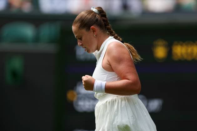 Jelena Ostapenko during her first round match Wimbledon Tennis Championships, Day 1, The All England Lawn Tennis and Croquet Club, London, UK - 29 Jun 2026London The All England Lawn Tennis and United Kingdom  Copyright: xKieranxMcManus Shutterstockx 16964107t