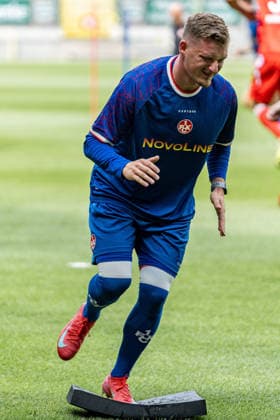 29.06.2026, xdaymx, Fussball 2.Bundesliga, 1.FC Kaiserslautern - Trainingsauftakt Saison 2026 27, Marlon Ritter beim Trainingsauftakt mit Koordinationsübungen (DFL DFB REGULATIONS PROHIBIT ANY USE OF PHOTOGRAPHS as IMAGE SEQUENCES and or QUASI-VIDEO) Kaiserslautern *** June 29, 2026, xdaymx, Soccer 2. Bundesliga, 1 FC Kaiserslautern Kicks Off Training for the 2026-27 Season, Marlon Ritter Performing Coordination Exercises at the Start of Training DFL DFB REGULATIONS PROHIBIT ANY USE OF PHOTOGRAPHS AS IMAGE SEQUENCES AND OR QUASI-VIDEO Kaiserslautern