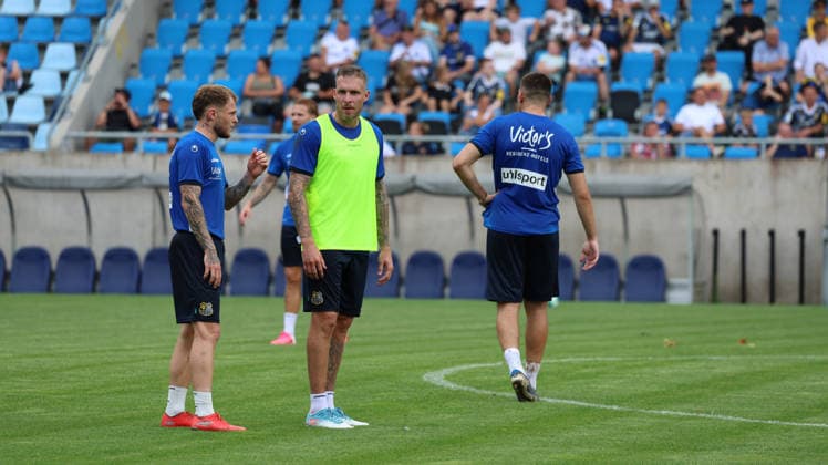 29.06.2026, xrekx, Fussball 3.Liga, 1.FC Saarbruecken - Trainingsauftakt Saison 2026 27 v.l. Philip Fahrner (1.FC Saarbruecken) Patrick Schmidt (1.FC Saarbruecken) (DFL DFB REGULATIONS PROHIBIT ANY USE OF PHOTOGRAPHS as IMAGE SEQUENCES and or QUASI-VIDEO) Saarbruecken *** June 29, 2026, xrekx, Soccer 3rd Division, 1 FC Saarbrücken Start of Training for the 2026 Season, 27th, from left: Philip Fahrner, 1 FC Saarbrücken, Patrick Schmidt, 1 FC Saarbrücken. DFL and DFB regulations prohibit any use of photographs as image sequences and or quasi-video. Saarbruecken