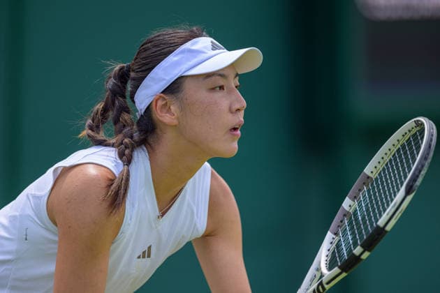 Day One: The Championships - Wimbledon 2026 LONDON, ENGLAND JUNE 29 - Xinyu Wang of China during the Ladies Single First Round of The Wimbledon Lawn Tennis Championship at Wimbledon on June 29, 2026 in London, England. (Photo by Keeran Marquis)  Copyright: xKeeranxMarquis Fotoarena SPPx Sportspressphoto_SPR179842