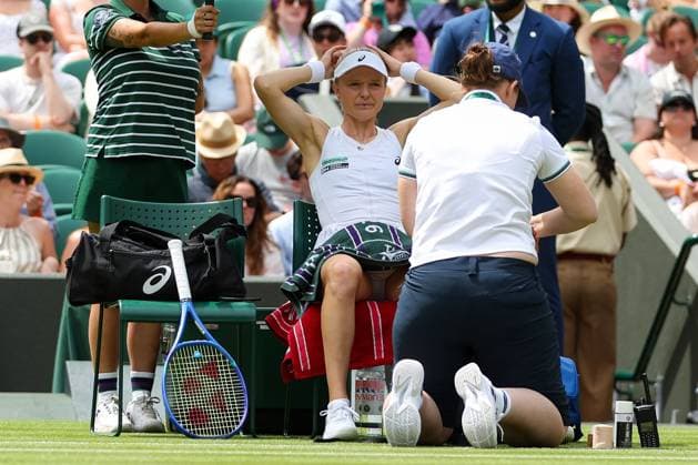 Harriet Dart during her first round match Wimbledon Tennis Championships, Day 1, The All England Lawn Tennis and Croquet Club, London, UK - 29 Jun 2026London The All England Lawn Tennis and United Kingdom  Copyright: xKieranxMcManus Shutterstockx 16964107ak