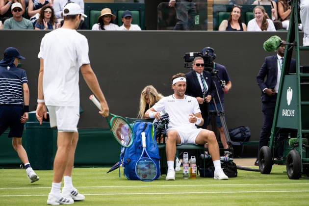 260629 Casper Ruud of Norway during day 1 of the Wimbledon on June 29, 2026 in London. Photo: Jesper Zerman BILDBYRAN kod JZ JZ0743 tennis wimbledon 1 bbeng *** 260629 Casper Ruud of Norway during Day 1 of Wimbledon on June 29, 2026, in London. Photo by Jesper Zerman, BILDBYRAN, code JZ JZ0743, tennis, Wimbledon, 1 bbeng  Copyright: JESPERxZERMAN BB260629JZ007