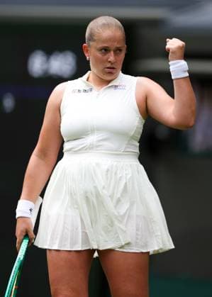 Jelena Ostapenko wins the first set during her first round match Wimbledon Tennis Championships, Day 1, The All England Lawn Tennis and Croquet Club, London, UK - 29 Jun 2026London The All England Lawn Tennis and United Kingdom  Copyright: xKieranxMcManus Shutterstockx 16964107bf