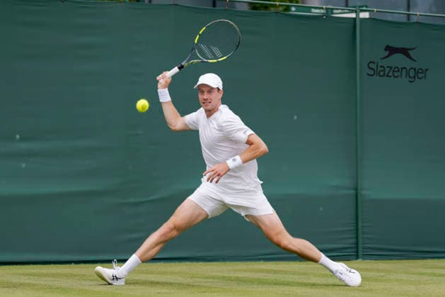 2026-06-29 The Championships - Wimbledon 2026 - Day One LONDON, UNITED KINGDOM - JUNE 29: Botic van de Zandschulp of the Netherlands during Day One of the The Championships - Wimbledon 2026 at All England Lawn Tennis and Croquet Club on June 29, 2026 in London, England. (Photo by Marleen Fouchier BSR Agency) London United Kingdom Content not available for redistribution in The Netherlands directly or indirectly through any third parties. Copyright: xBSRxAgencyx