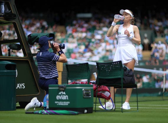 Wimbledon Championships 2026, Day One, AELTC Wimbledon, London, UK - 29 06 2026 Harriett Dart (GBR) in action during her first round match against Jelena Ostapenko (LAV) in the 2026 Wimbledon Championships at the AELTC London London AELTC Wimbledon London GBR, UK NEWSPAPERS OUT Copyright: xMarkxGreenwoodx