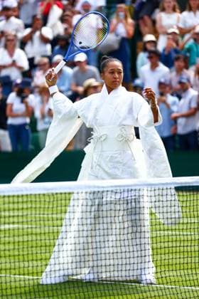 Naomi Osaka aherad of her first round match Wimbledon Tennis Championships, Day 1, The All England Lawn Tennis and Croquet Club, London, UK - 29 Jun 2026London The All England Lawn Tennis and United Kingdom  Copyright: xJamesxMarsh Shutterstockx 16964101cc