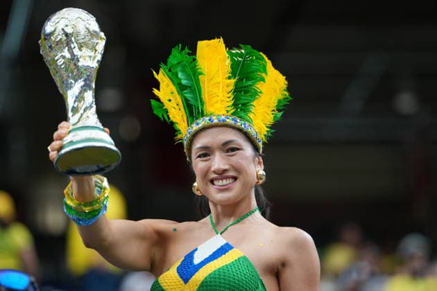 Brazil v Japan - FIFA World Cup, WM, Weltmeisterschaft, Fussball 2026 - Round of 32 HOUSTON, USA - JUNE 29: Fans support their team prior the FIFA World Cup 2026 Round of 32 match between Brazil and Japan at Houston Stadium (NRG Stadium) on June 29, 2026 in Houston, Texas. Hakan Akgun Anadolu Texas United States. Editorial use only. Please get in touch for any other usage.  Copyright: x2026xAnadoluxHakanxAkgunx
